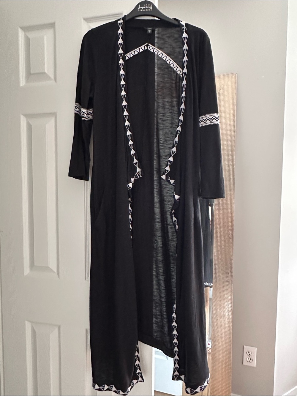 Guess by Marciano Black Cardigan with White Trim